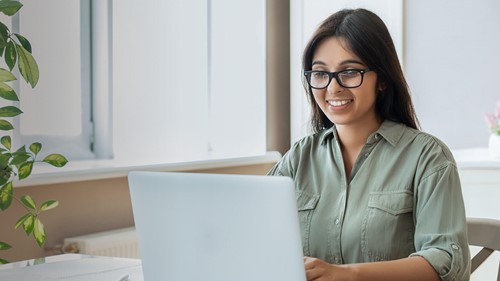 Woman at laptop